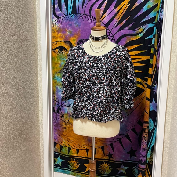 🌈 Lovely casual floral blouse - Picture 4 of 11